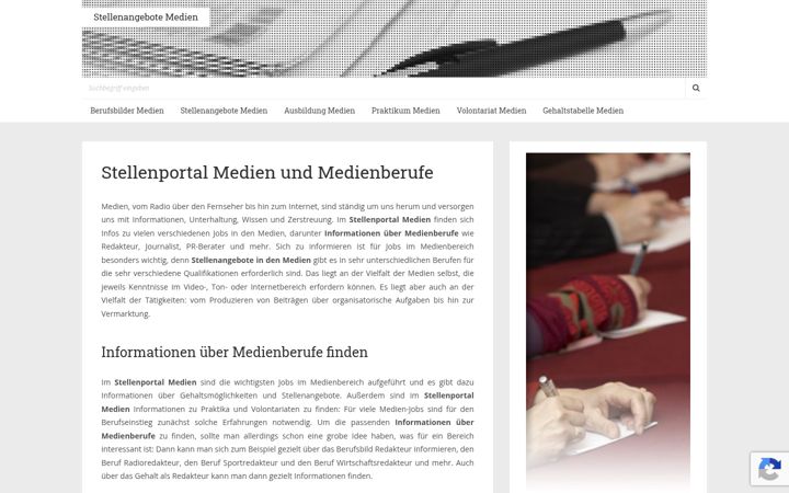 Screenshot του stellenangebote-medien.de