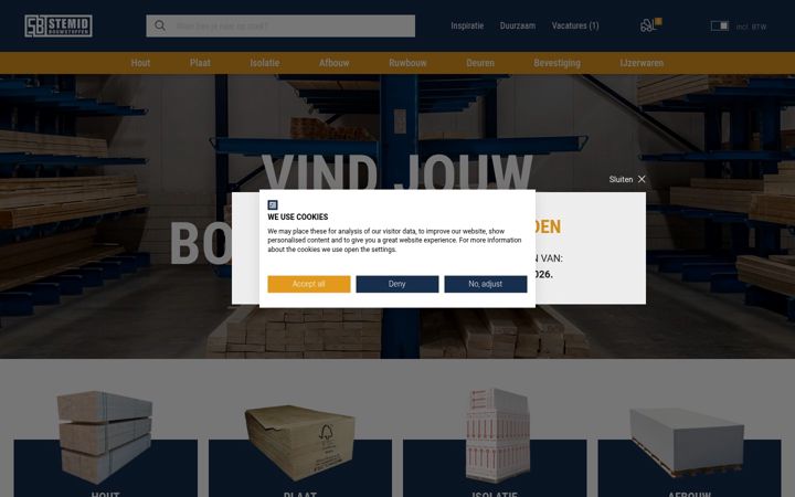 Screenshot of stemidbouwstoffen.nl