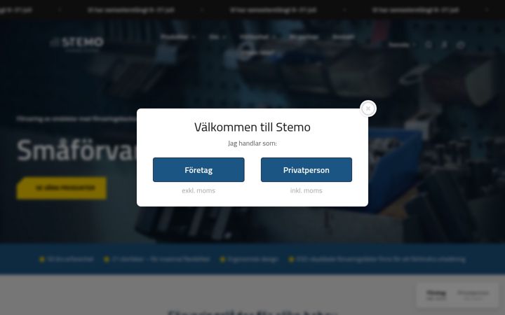 Screenshot stránky stemo.com