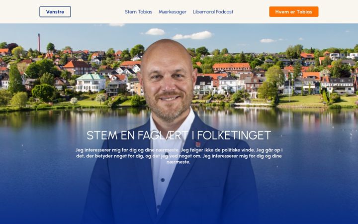 Screenshot of stemtobias.dk