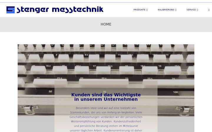 Skjermbilde av stenger-messtechnik.de