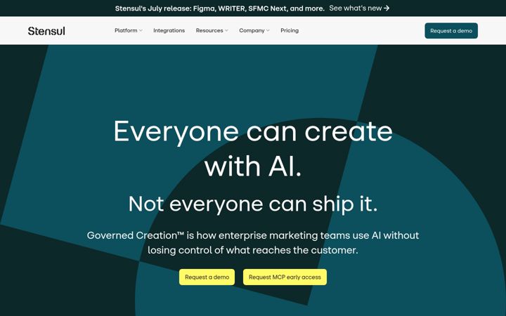 Screenshot van stensul.com