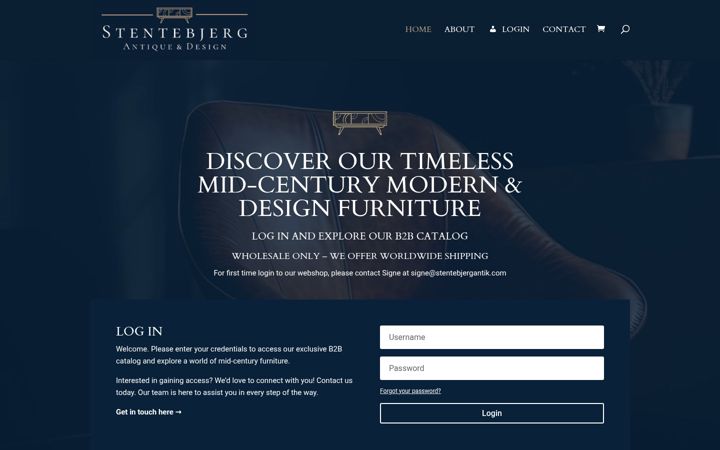 Screenshot of stentebjergantik.com