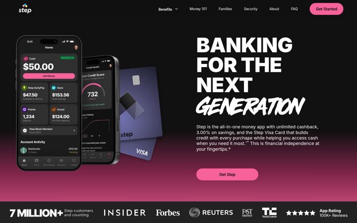 Screenshot of step.com