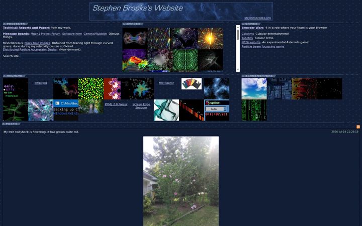 Screenshot of stephenbrooks.org