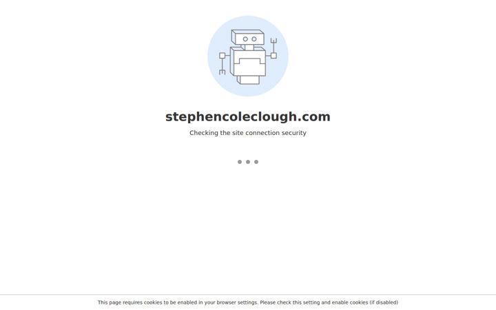 Екранна снимка на stephencoleclough.com