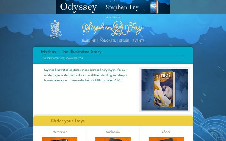 Ekrano kopija stephenfry.com