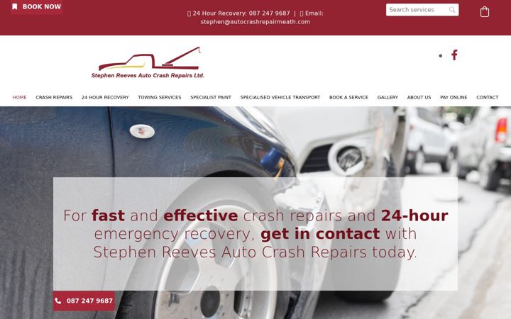 Screenshot of stephenreevesautorepairs.ie