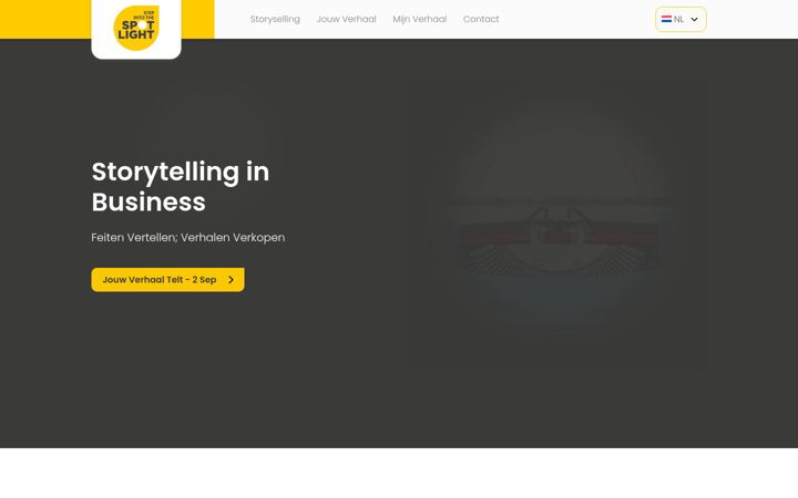 Captură de ecran a stepintothespotlight.nl