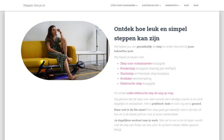 Zrzut ekranu steppendoejezo.nl