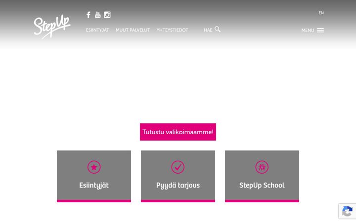 Skjermbilde av stepupagency.fi