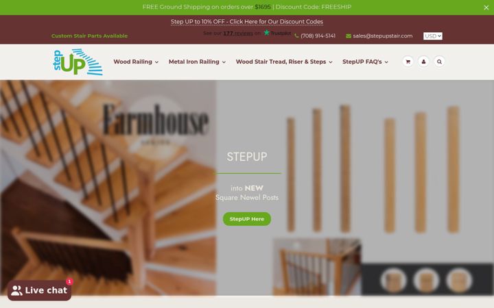 Screenshot of stepupstair.com