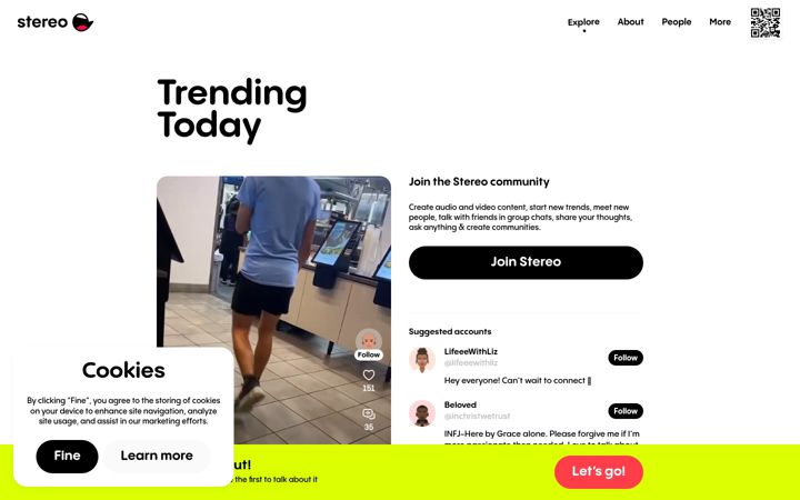 Screenshot of stereo.com
