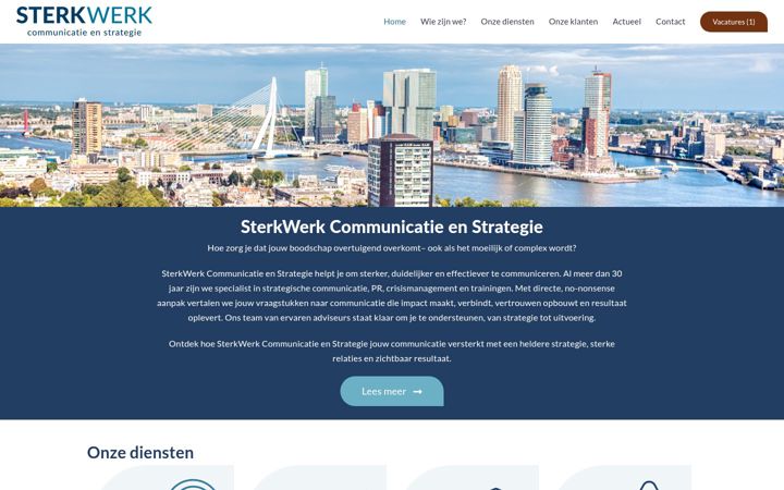 Screenshot ta' sterkwerk.nl