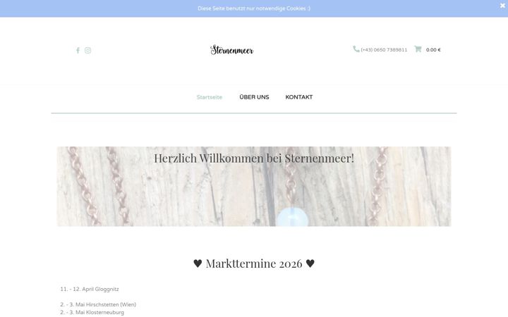 Ekrano kopija sternenmeer.at