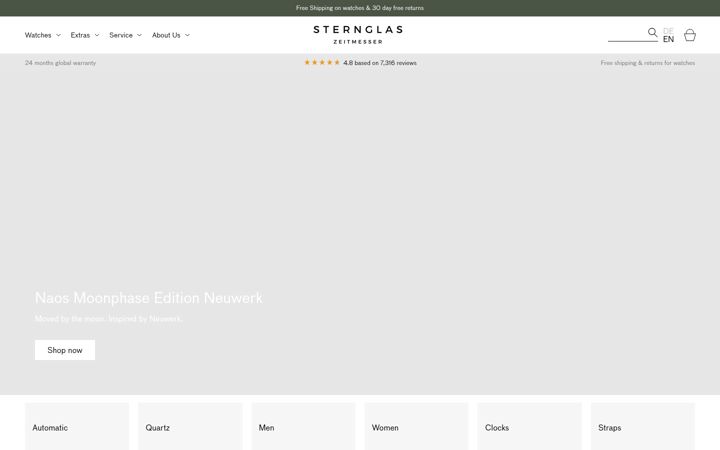 Screenshot of sternglas.com