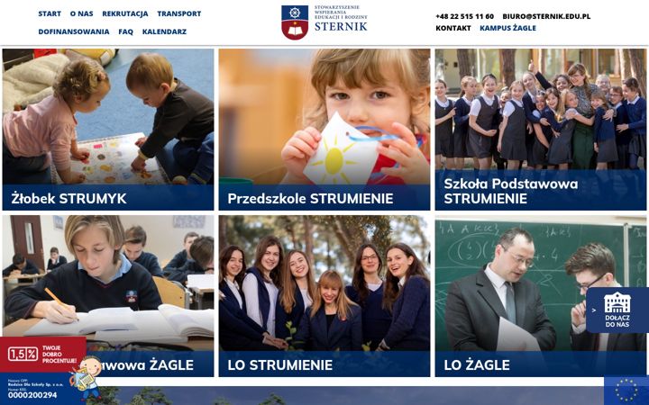 Screenshot ta' sternik.edu.pl