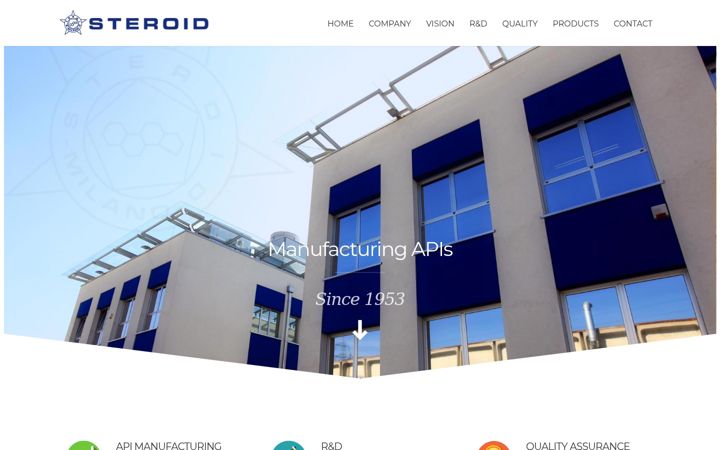 Screenshot of steroid.it