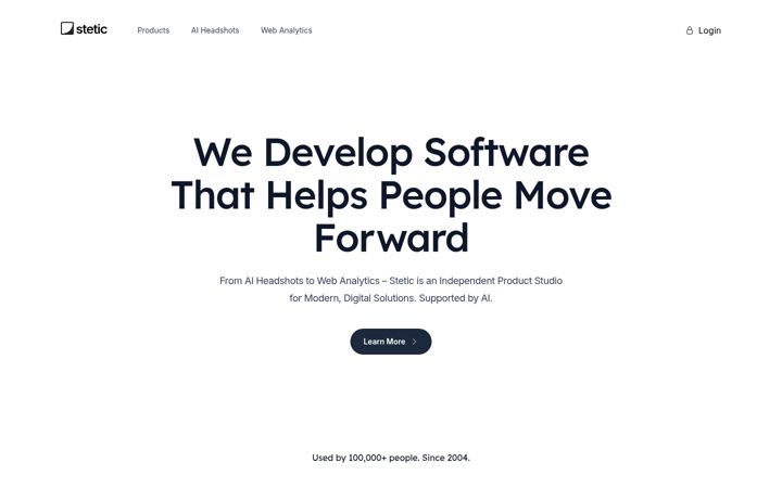 Screenshot of stetic.com