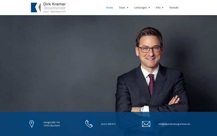 Ekrano kopija steuerberatung-kremer.de