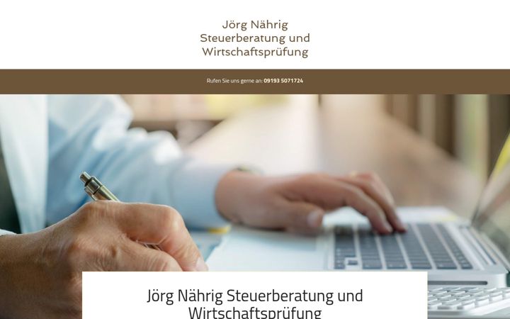 Screenshot of steuerberatung-naehrig.de