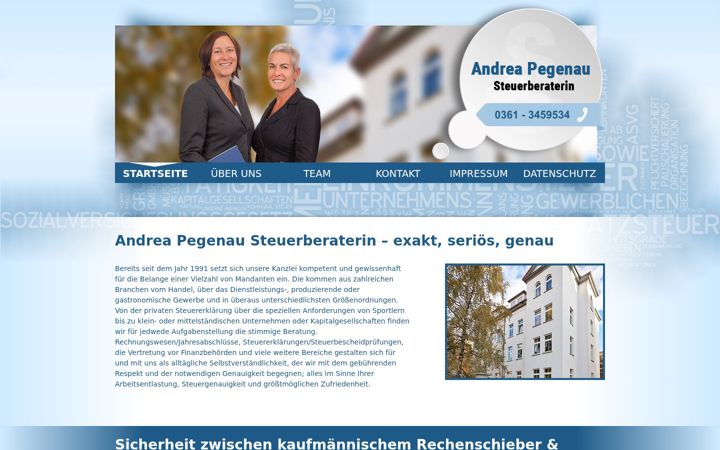Screenshot of steuerberatung-pegenau.de