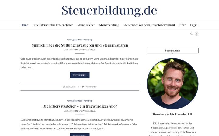 Screenshot of steuerbildung.de