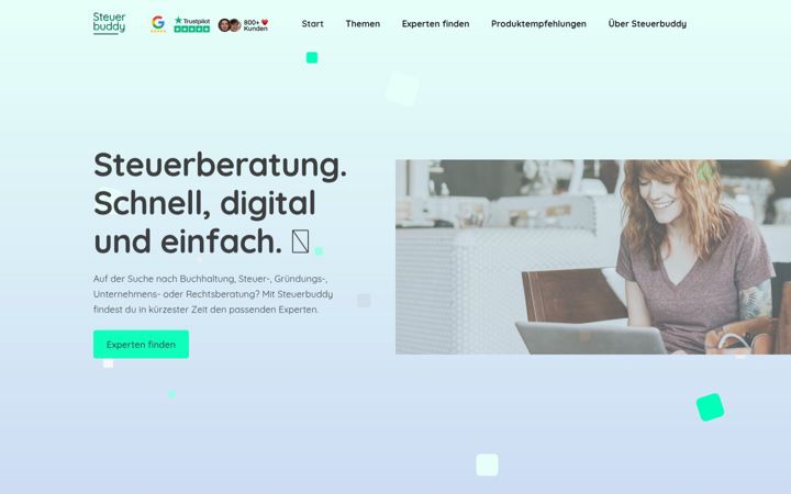 Screenshot of steuerbuddy.com