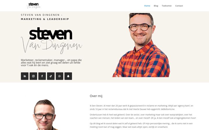Posnetek zaslona stevenvandingenen.com