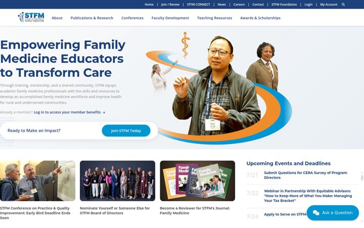 Screenshot of stfm.org