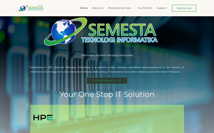 Screenshot of sti-group.co.id