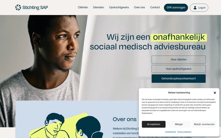 Skærmbillede af stichting-sap.nl