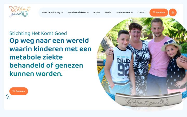 Ekrano kopija stichtinghetkomtgoed.nl