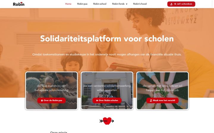 Screenshot di stichtingrobin.be