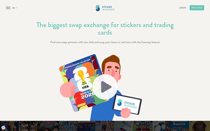 Screenshot of stickermanager.com