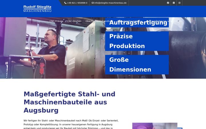 Screenshot von stieglitz-maschinenbau.de