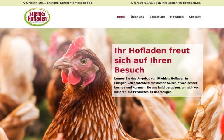 Screenshot of stiehles-hofladen.de
