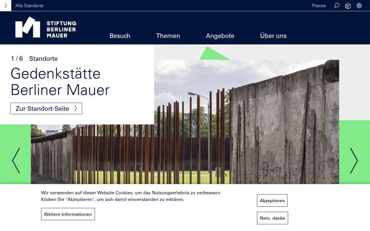 Screenshot of stiftung-berliner-mauer.de