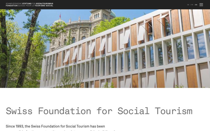 Екранна снимка на stiftung-sozialtourismus.ch