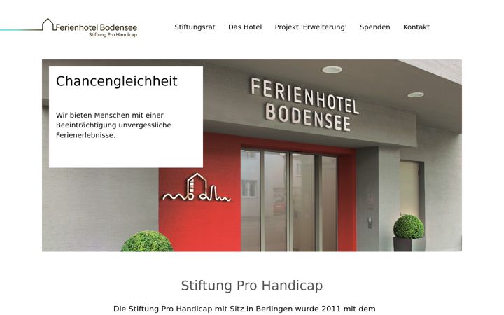 Screenshot of stiftungprohandicap.ch