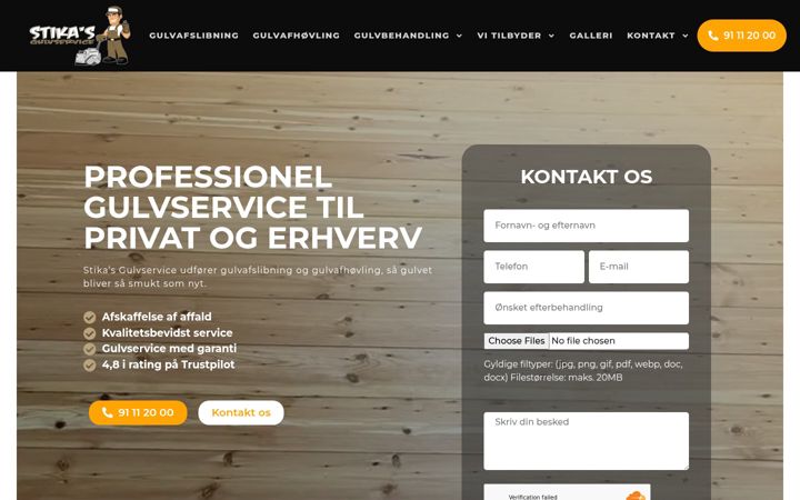 Screenshot of stikas.dk