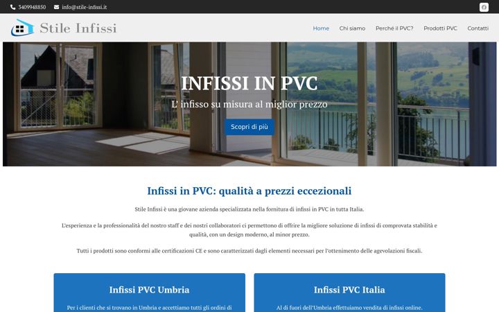 Screenshot of stile-infissi.it