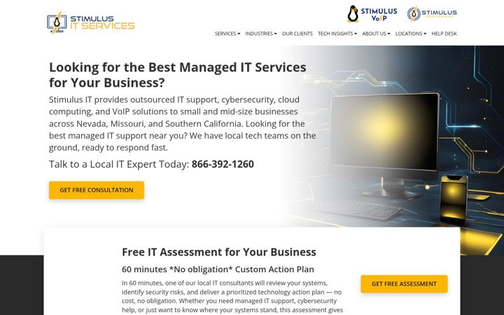 Screenshot of stimulustech.com