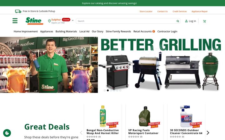 Screenshot of stinehome.com