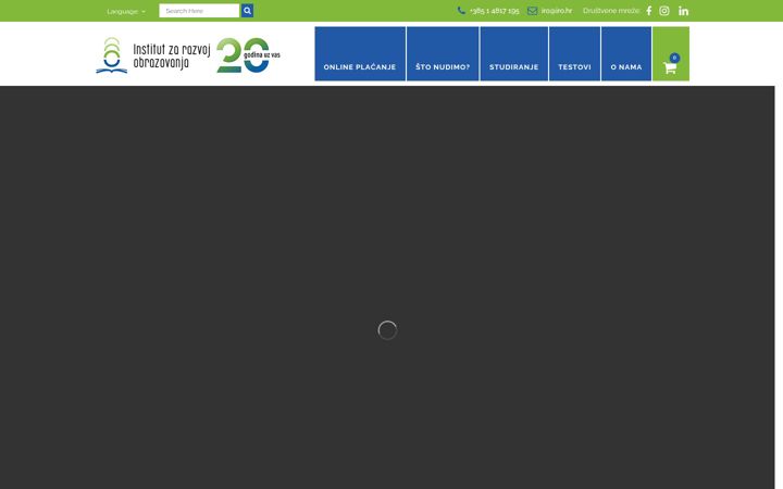 Screenshot of stipendije.info