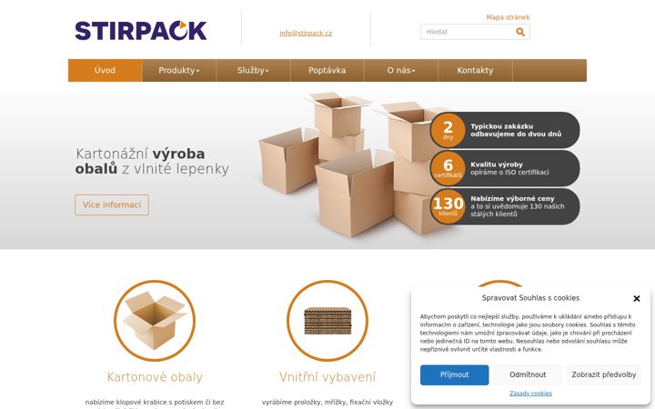 Zrzut ekranu stirpack.cz