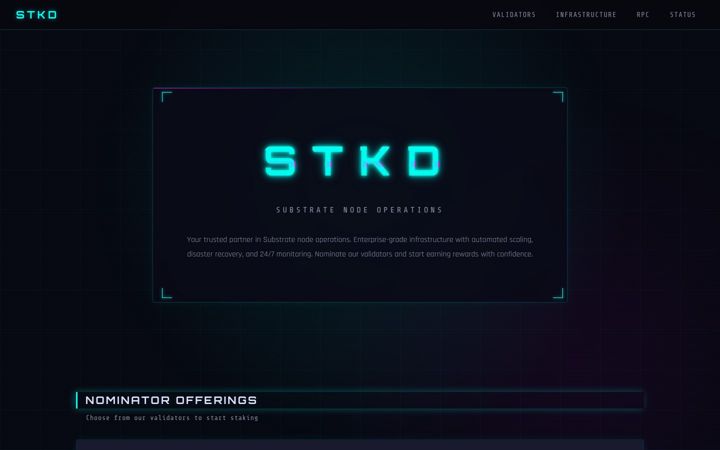 Screenshot of stkd.io