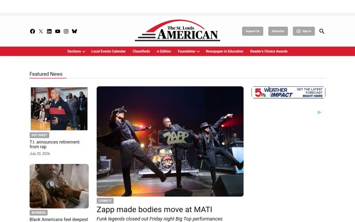 Screenshot of stlamerican.com