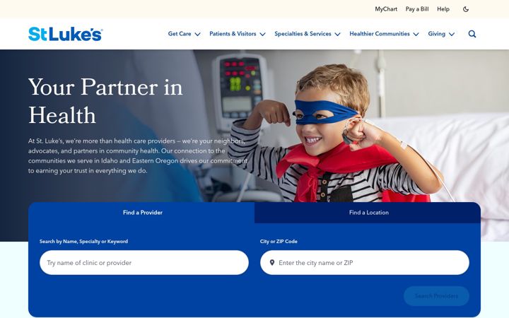 Screenshot of stlukesonline.org