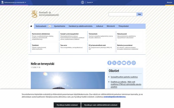 Screenshot of stm.fi
